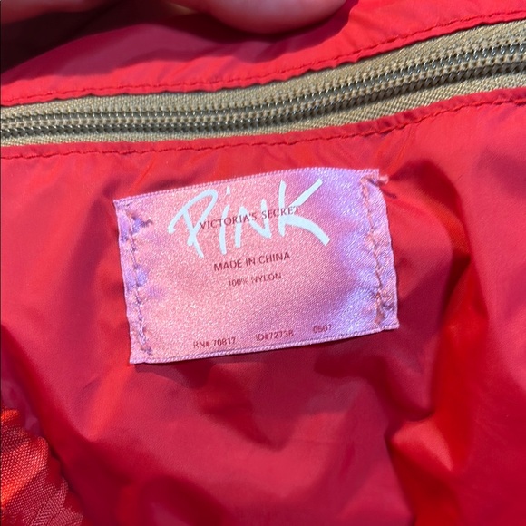 2007 RARE PINK Victoria's Secret PATCHWORK BACK PACK - Picture 14 of 17